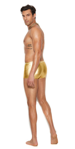 Elegant Moments Men's Gold Lame Boxer Brief - S/M - Gold