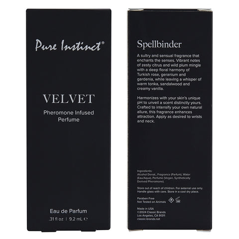 Pure Instinct Signature Collection Pheromone Perfume - Velvet 9.2ml