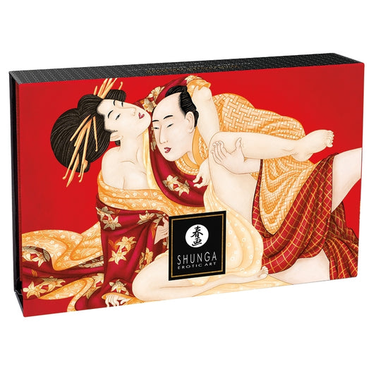 Shunga - Kissable Massage Body Powder Gift Box - Strawberry 2.65oz