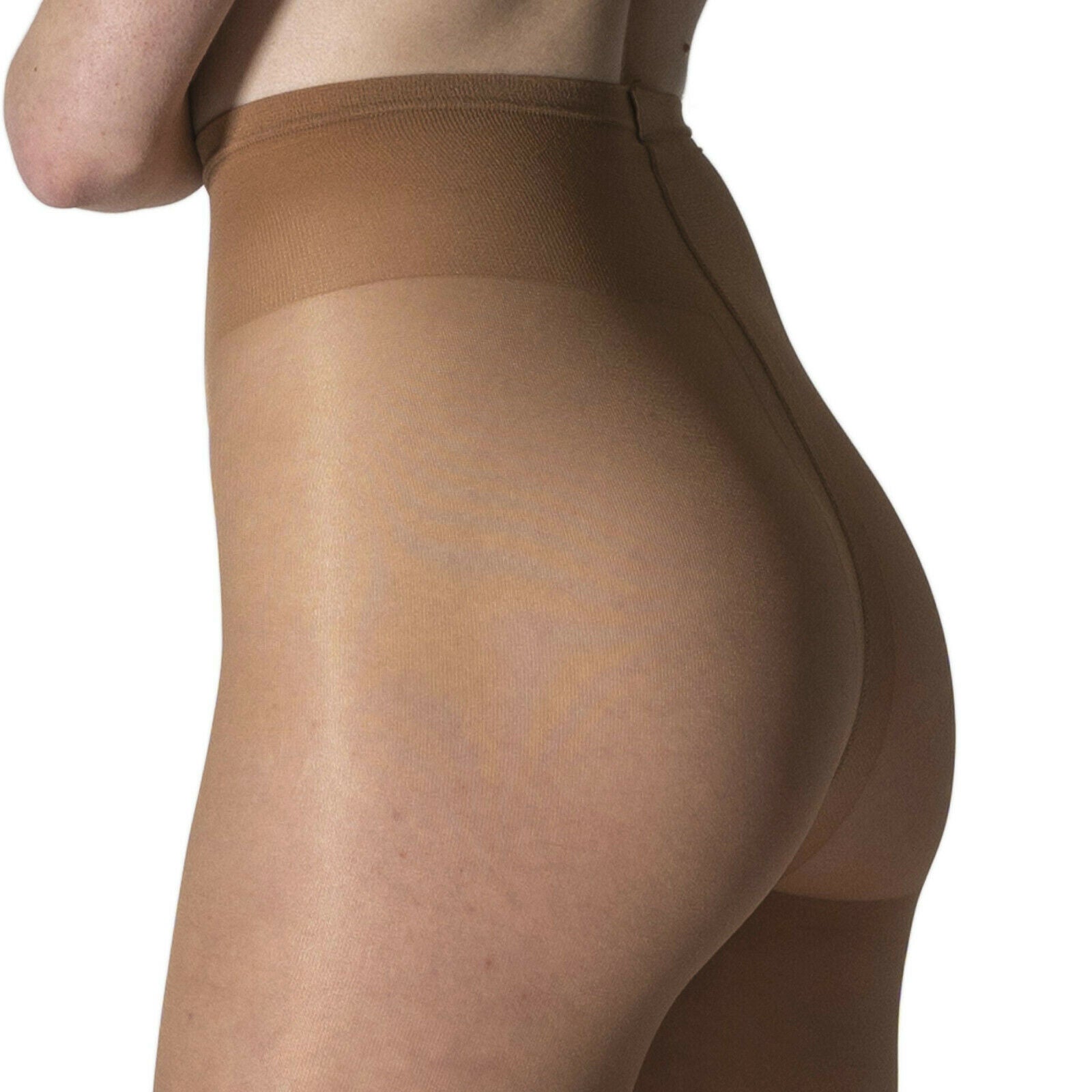 Platino Sinn 50D Opaque Seamless Pantyhose | Gusset Free Lace Silicone  Waistband 
