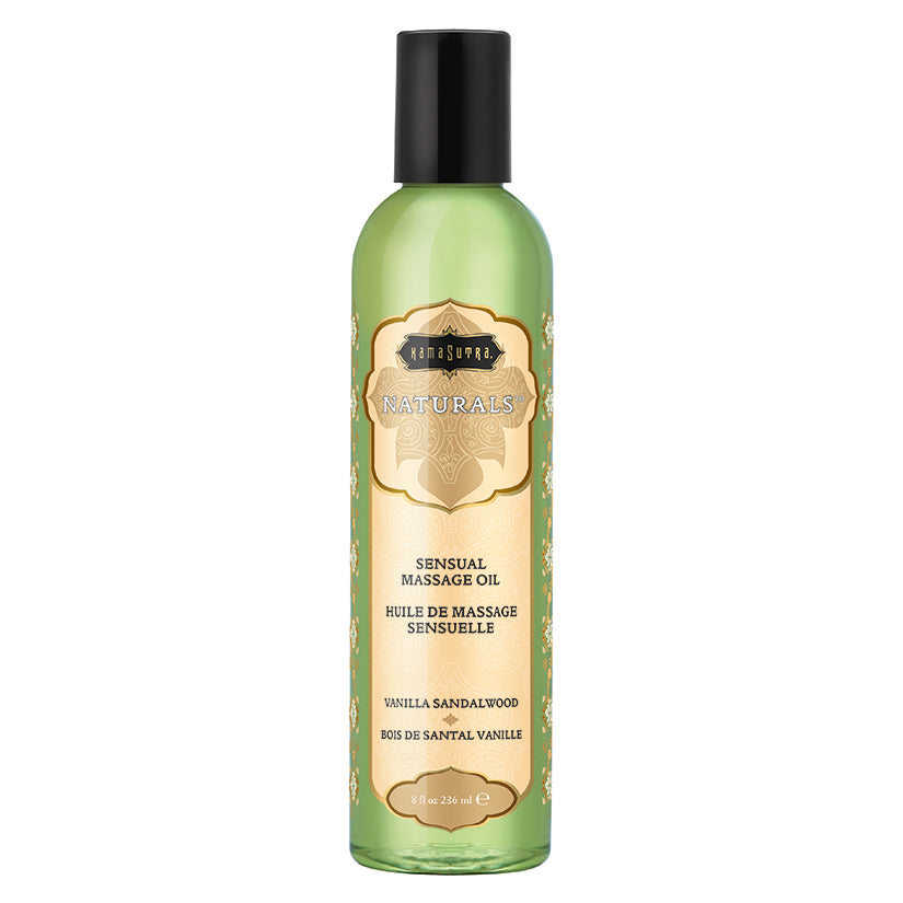 Kama Sutra Naturals Moisturizing Massage Oil - Vanilla Sandalwood 8oz