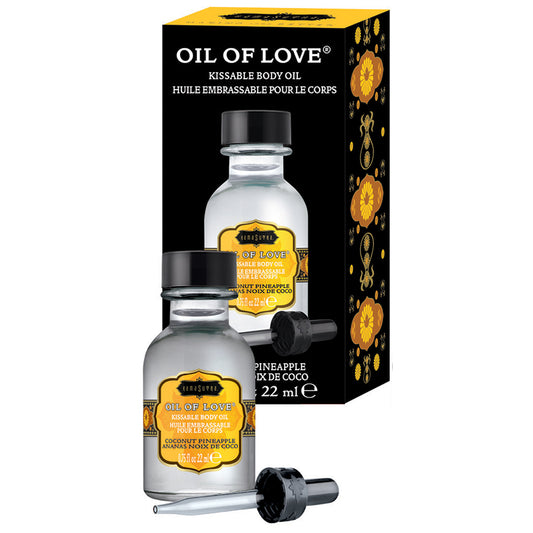 Kama Sutra Oil of Love Kissable Warming Foreplay Oil - Coconut Pineapple .75oz